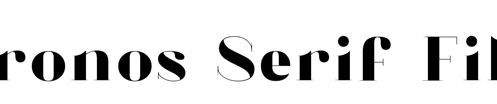 Chronos Serif Filled