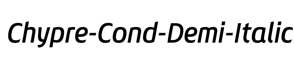 Chypre-Cond-Demi-Italic