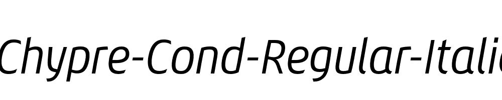 Chypre-Cond-Regular-Italic