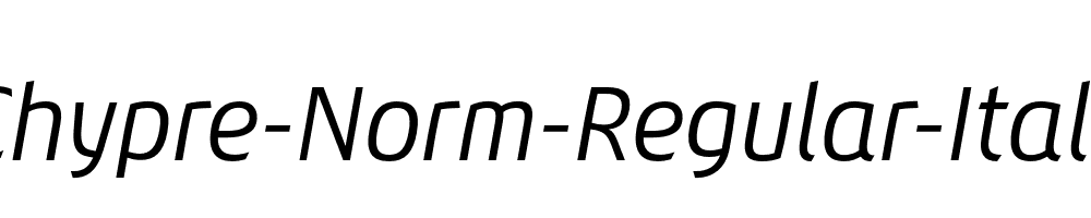 Chypre-Norm-Regular-Italic