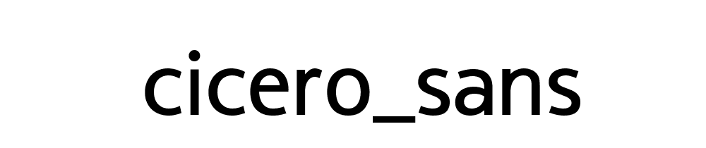 Cicero_sans