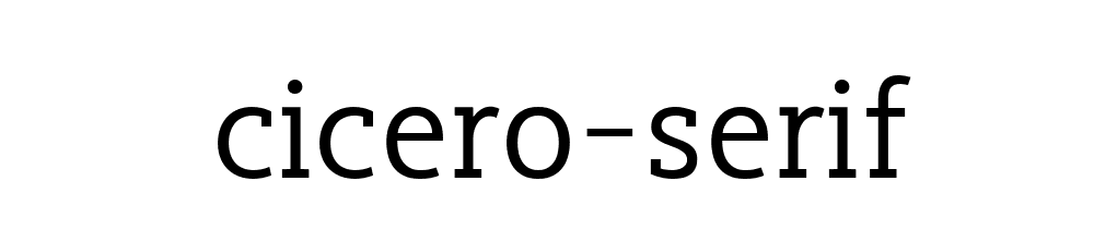 Cicero Serif