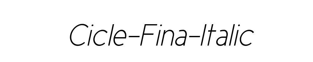 Cicle-Fina-Italic