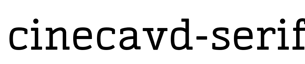 Cinecavd Serif