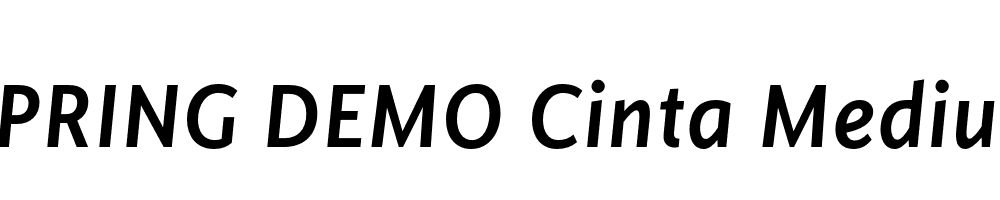  DEMO Cinta Medium Italic