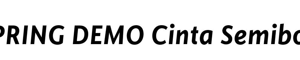  DEMO Cinta Semibold Italic