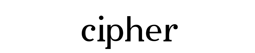 Cipher