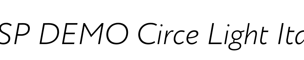 FSP DEMO Circe Light Italic