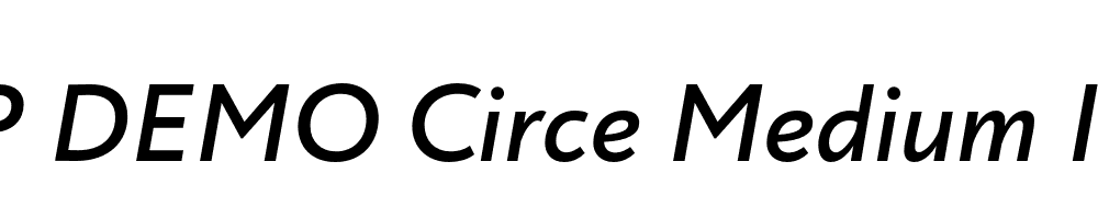 FSP DEMO Circe Medium Italic