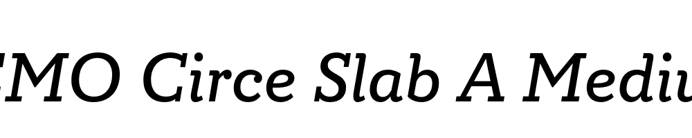 FSP DEMO Circe Slab A Medium Italic