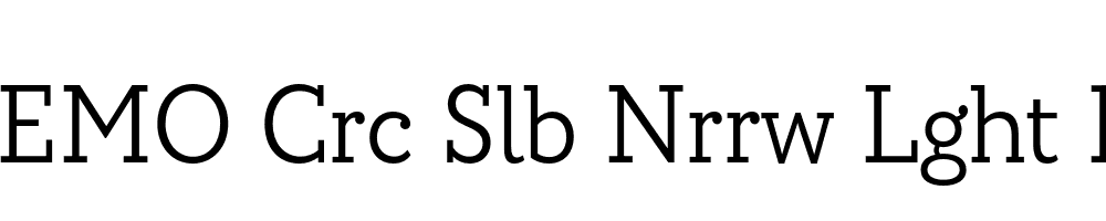 FSP DEMO Crc Slb Nrrw Lght Regular