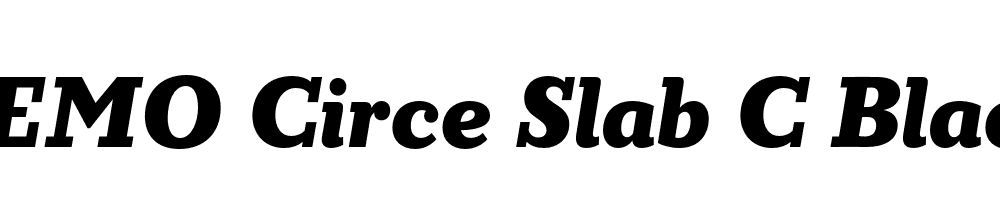 FSP DEMO Circe Slab C Black Italic