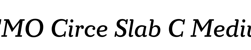 FSP DEMO Circe Slab C Medium Italic