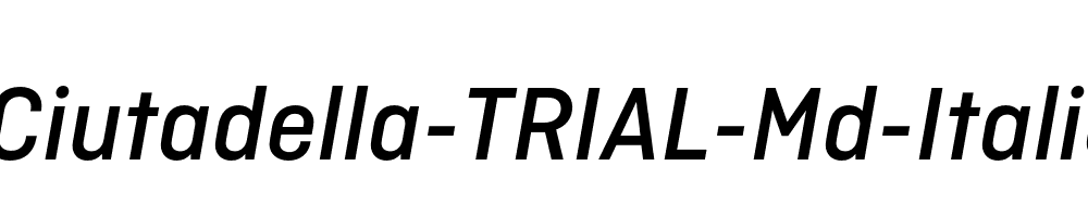 Ciutadella-TRIAL-Md-Italic