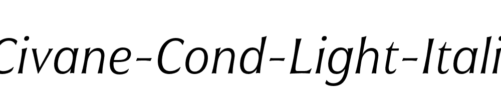 Civane-Cond-Light-Italic