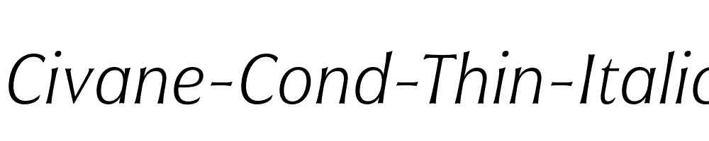 Civane-Cond-Thin-Italic