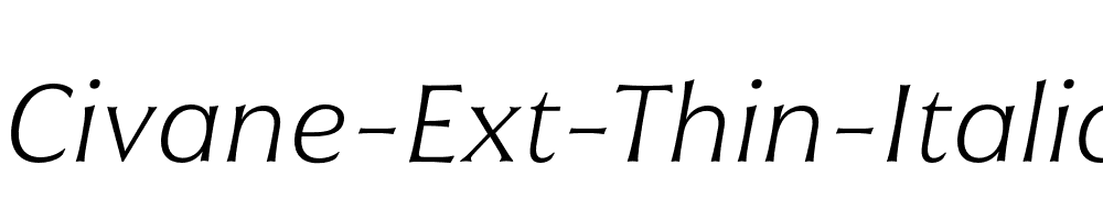 Civane-Ext-Thin-Italic