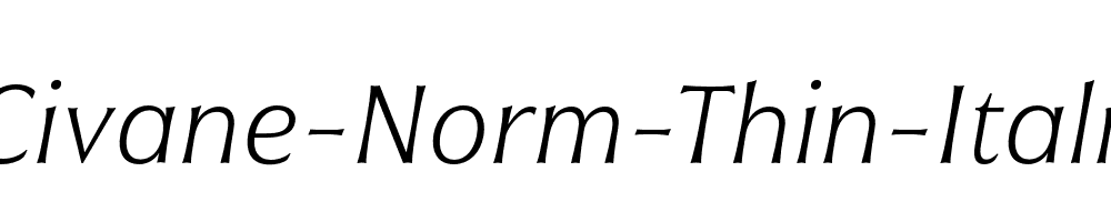 Civane-Norm-Thin-Italic