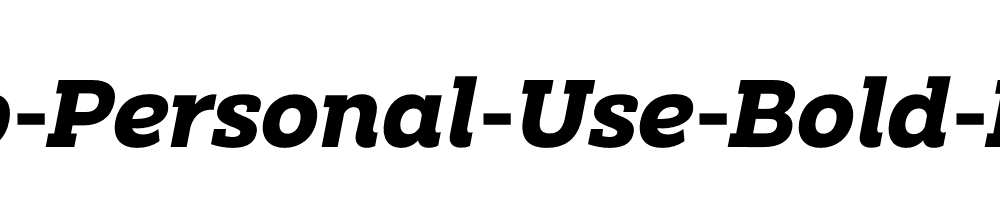 Clab-Personal-Use-Bold-Italic