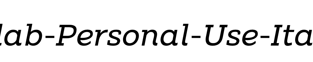 Clab-Personal-Use-Italic