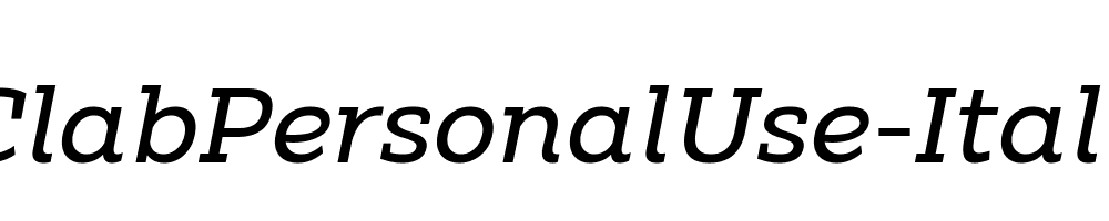 ClabPersonalUse-Italic