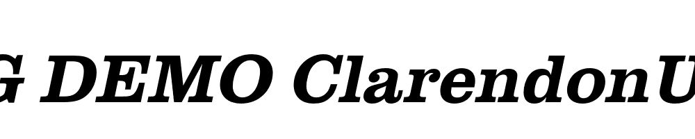  DEMO ClarendonURWMed Italic