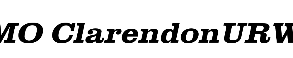  DEMO ClarendonURWExtWid Bold Italic