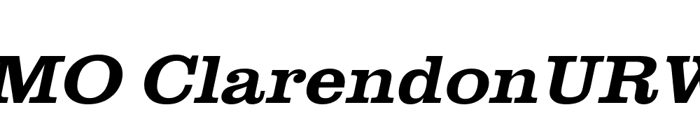  DEMO ClarendonURWExtWidMed Italic