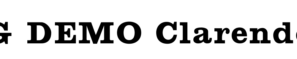  DEMO Clarendon618 Regular