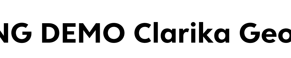  DEMO Clarika Geometric Bold