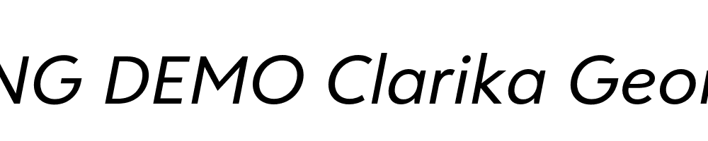  DEMO Clarika Geometric Italic