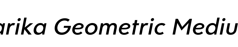  DEMO Clarika Geometric Medium Italic Regular