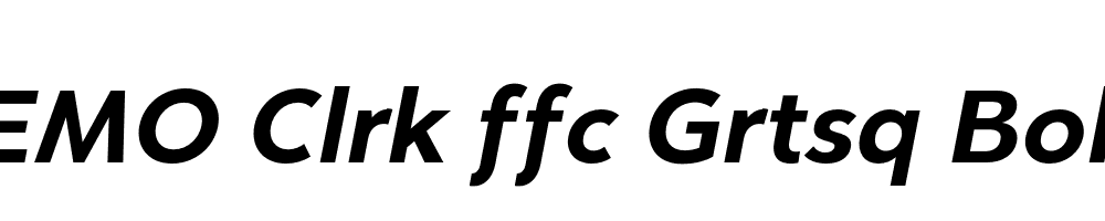 FSP DEMO Clrk ffc Grtsq Bold Italic