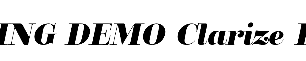  DEMO Clarize Black Italic