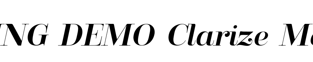  DEMO Clarize Medium Italic