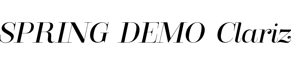  DEMO Clarize Italic