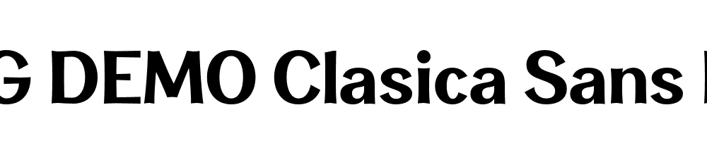  DEMO Clasica Sans Black Regular