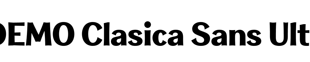  DEMO Clasica Sans UltraBlack Regular