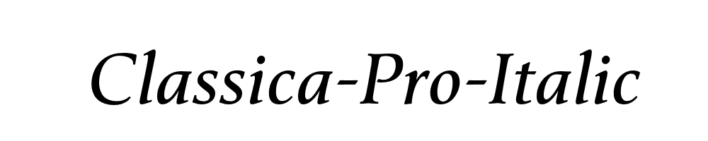 Classica-Pro-Italic