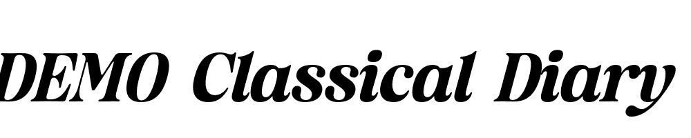 FSP DEMO Classical Diary Italic