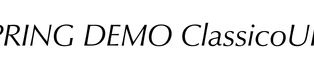  DEMO ClassicoURW Italic