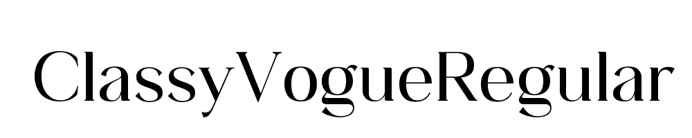 ClassyVogueRegular