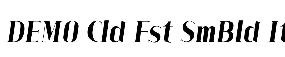 FSP DEMO Cld Fst SmBld Italic