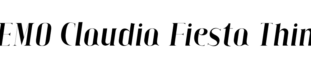 FSP DEMO Claudia Fiesta Thin Italic