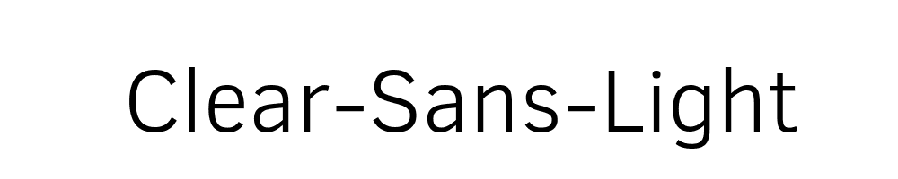 Clear-Sans-Light