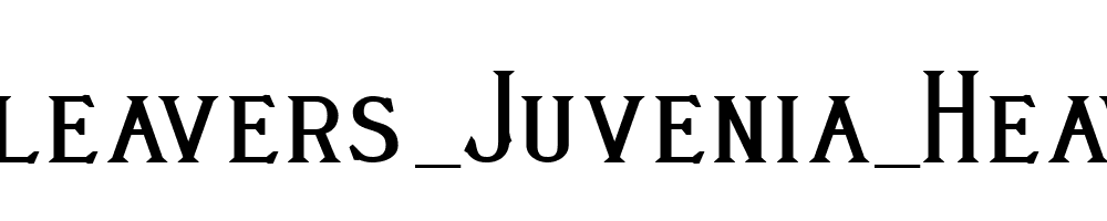 Cleavers_Juvenia_Heavy