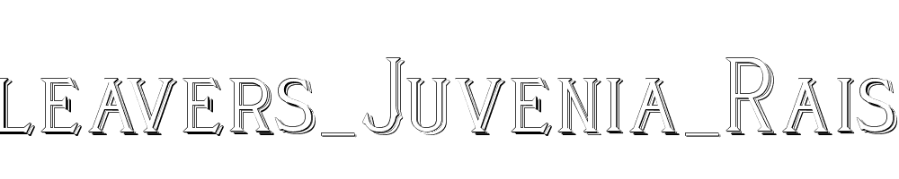 Cleavers_Juvenia_Raised