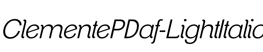 ClementePDaf-LightItalic