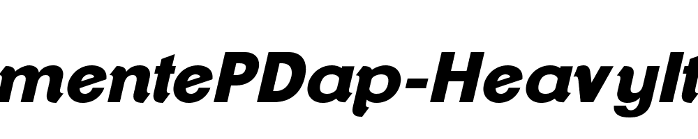 ClementePDap-HeavyItalic