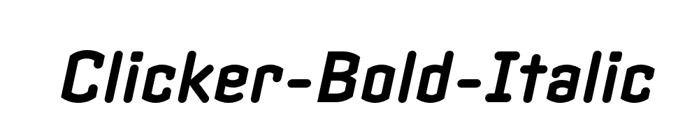 Clicker-Bold-Italic